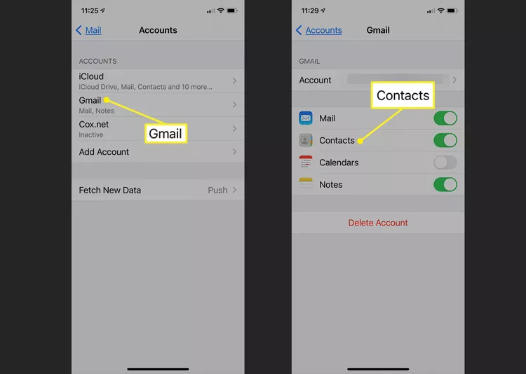 How to import contacts from Gmail to iPhone