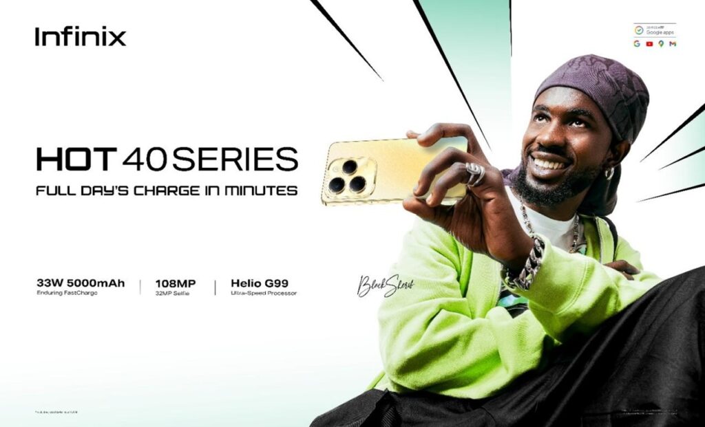 Infinix and Black Sherif Partner to Launch Groundbreaking HOT 40 SERIES Smartphone.