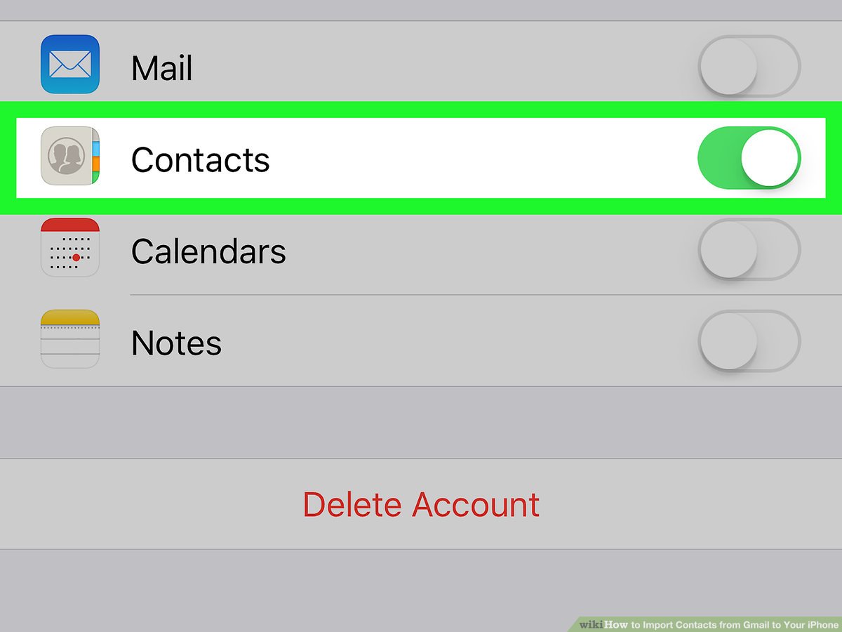 How to import contacts from Gmail to iPhone