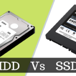 Distinguishing between solid state drives (SSD) and hard disc drives (HDD).