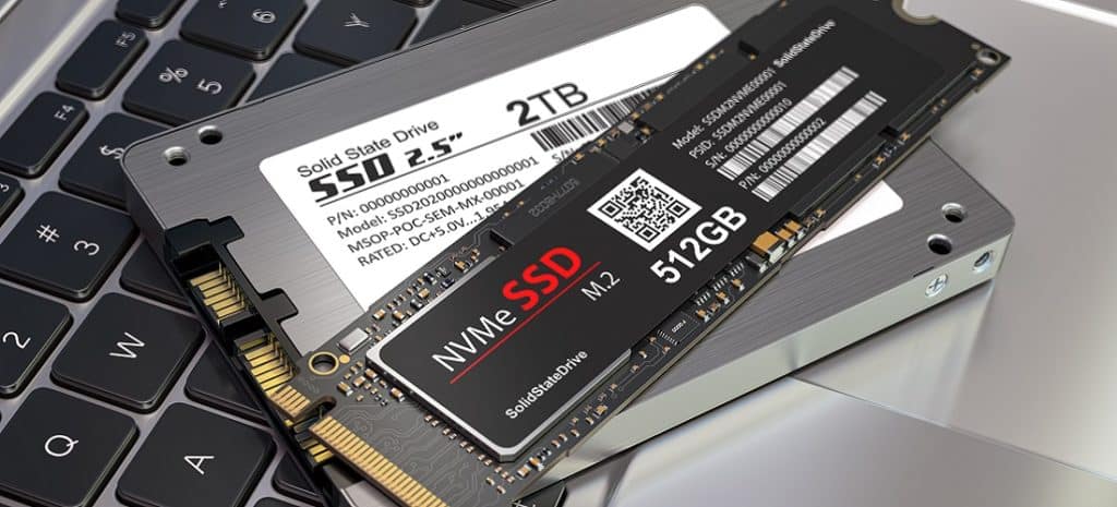 Distinguishing between solid state drives (SSD) and hard disc drives (HDD).