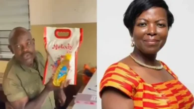 A Legon security guard criticises MP Lydia Alhassan's election gifts, saying, "Rice and oil won't buy my vote."