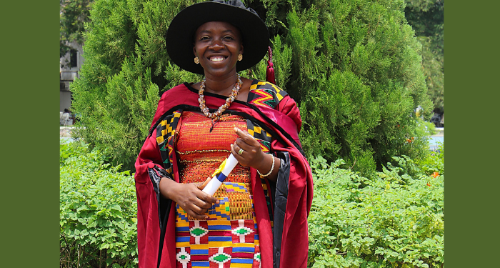 Meet the first woman to graduate from the University of Ghana with a PhD in mathematics.