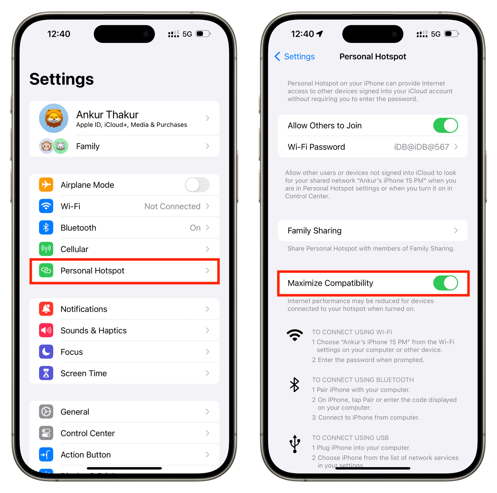 How to Hotspot on iPhone(2024).