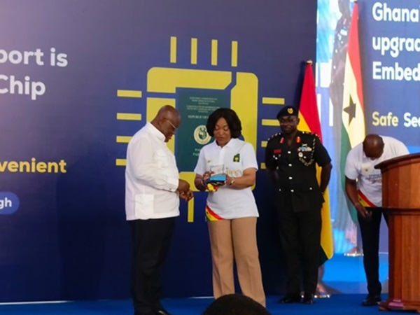 Akufo-Addo introduces Ghana's chip-embedded passport.