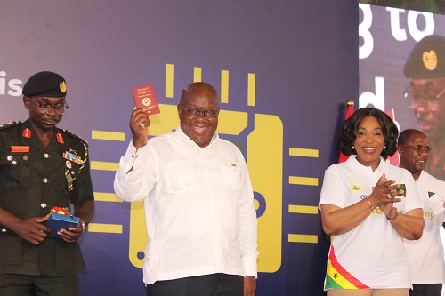 Akufo-Addo introduces Ghana's chip-embedded passport.